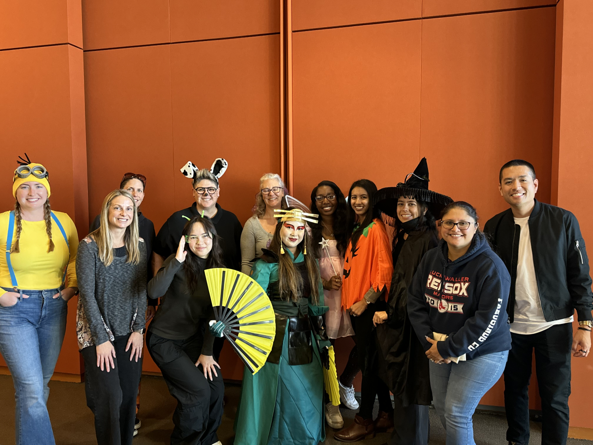SE Team dressed up in costumes on the 2024 Halloween Potluck