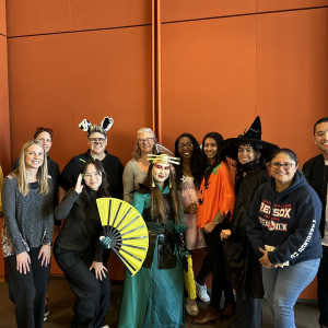 SE Team dressed up in costumes on the 2024 Halloween Potluck
